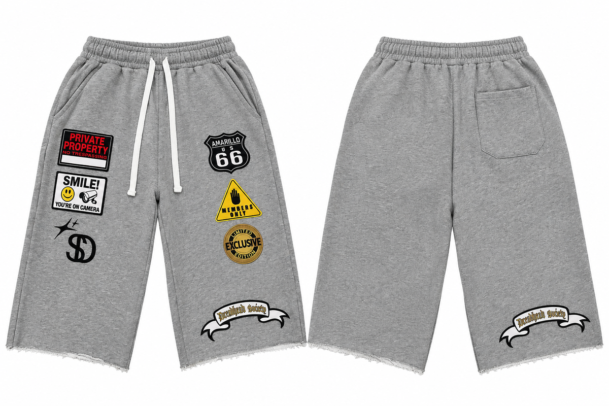 Grey Route 66 Capri shorts